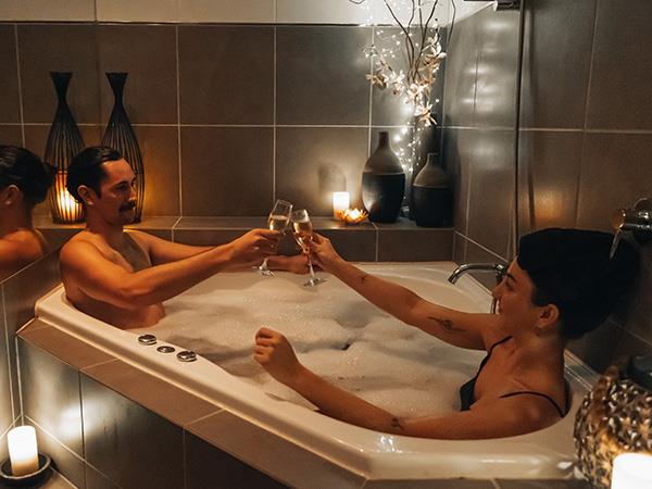 couple in spa together