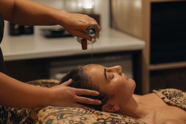 woman relaxed on massage bed